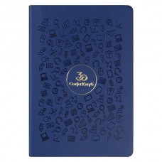 Ежедневник Flexy Latte Color Print Sample А5, синий, недатированный, в гибкой обложке