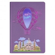 Ежедневник Flexy Milano Print Sample А5, фиолетовый, недатированный, в гибкой обложке