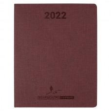 Еженедельник City Agenda Galo Print Sample A4, бордовый, в твердой обложке