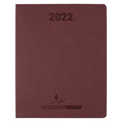 Еженедельник City Agenda Galo Print Sample A4, бордовый, в твердой обложке