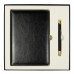 Набор подарочный Solution Duo (ежедневник City Nebraska, ручка Legend Soft Touch Mirror Gold), черный