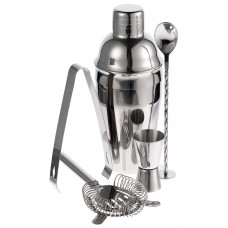 Набор для приготовления коктейлей Troubleshooter, серебристый Набор для приготовления коктейлей Troubleshooter, серебристый