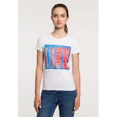 Футболка женская «Небоскребы», белая