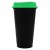 Стакан с крышкой Color Cap Black, черный с зеленым Стакан с крышкой Color Cap Black, черный с зеленым