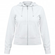 Толстовка женская Hooded Full Zip белая