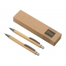 Набор ручка и механический карандаш Tender bamboo, натуральный Набор ручка и механический карандаш Tender bamboo, натуральный