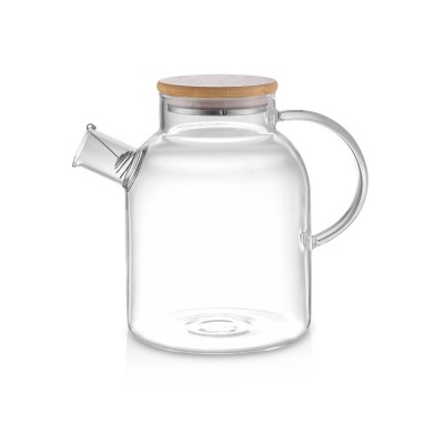 Стеклянный чайник с бамбуковой крышкой Sencha M