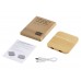 USB-хаб с беспроводной зарядкой из бамбука Plato