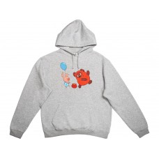 Толстовка с капюшоном Винни-Пух мужская, серый меланж Толстовка с капюшоном Винни-Пух мужская, серый меланж