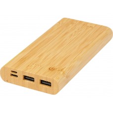 Портативное зарядное устройство «Tulda» из бамбука, 10000 mAh