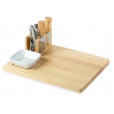 Набор Save time для сыра и вина со съемной подставкой, натуральный, серебристый Набор Save time для сыра и вина со съемной подставкой, натуральный, серебристый