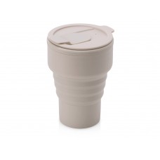 Силиконовый складной стакан GoCup, бежевый Силиконовый складной стакан GoCup, бежевый