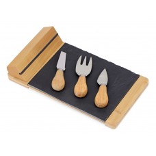 Набор для сыра из сланцевой доски и ножей Bamboo collection Taleggio (Р)