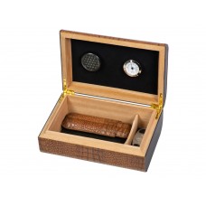 Хьюмидор с аксессуарами, коричневый Хьюмидор с аксессуарами, коричневый