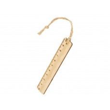 Закладка с линейкой из бамбука Bookmark, натуральный Закладка с линейкой из бамбука Bookmark, натуральный