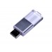 USB 2.0- флешка промо на 16 Гб прямоугольной формы, выдвижной механизм