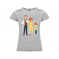 Футболка Простоквашино женская, серый меланж Футболка Простоквашино женская, серый меланж