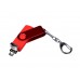 USB 2.0/micro USB/Type-С- флешка на 64 Гб 3-в-1 с поворотным механизмом