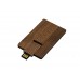 USB 2.0- флешка на 8 Гб в виде деревянной карточки с выдвижным механизмом