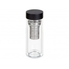 Стеклянная термобутылка Glassir, 500мл, черный