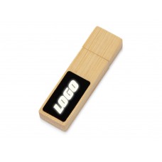 USB 2.0- флешка на 32 Гб c подсветкой логотипа «Bamboo LED»