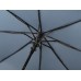 Зонт-полуавтомат Roof с куполом из переработанного пластика, антрацит 2165C