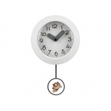 Настенные часы с маятником Pendulum, белый