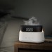 Светодиодный USB увлажнитель-ароматизатор Brava с часами с RGB подсветкой, белый, белый