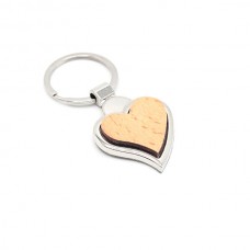 Брелок Woody H(сердце), натуральный Брелок Woody H(сердце), натуральный