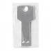 USB flash-карта KEY (16Гб), серебристая, 5,7х2,4х0,3 см, металл